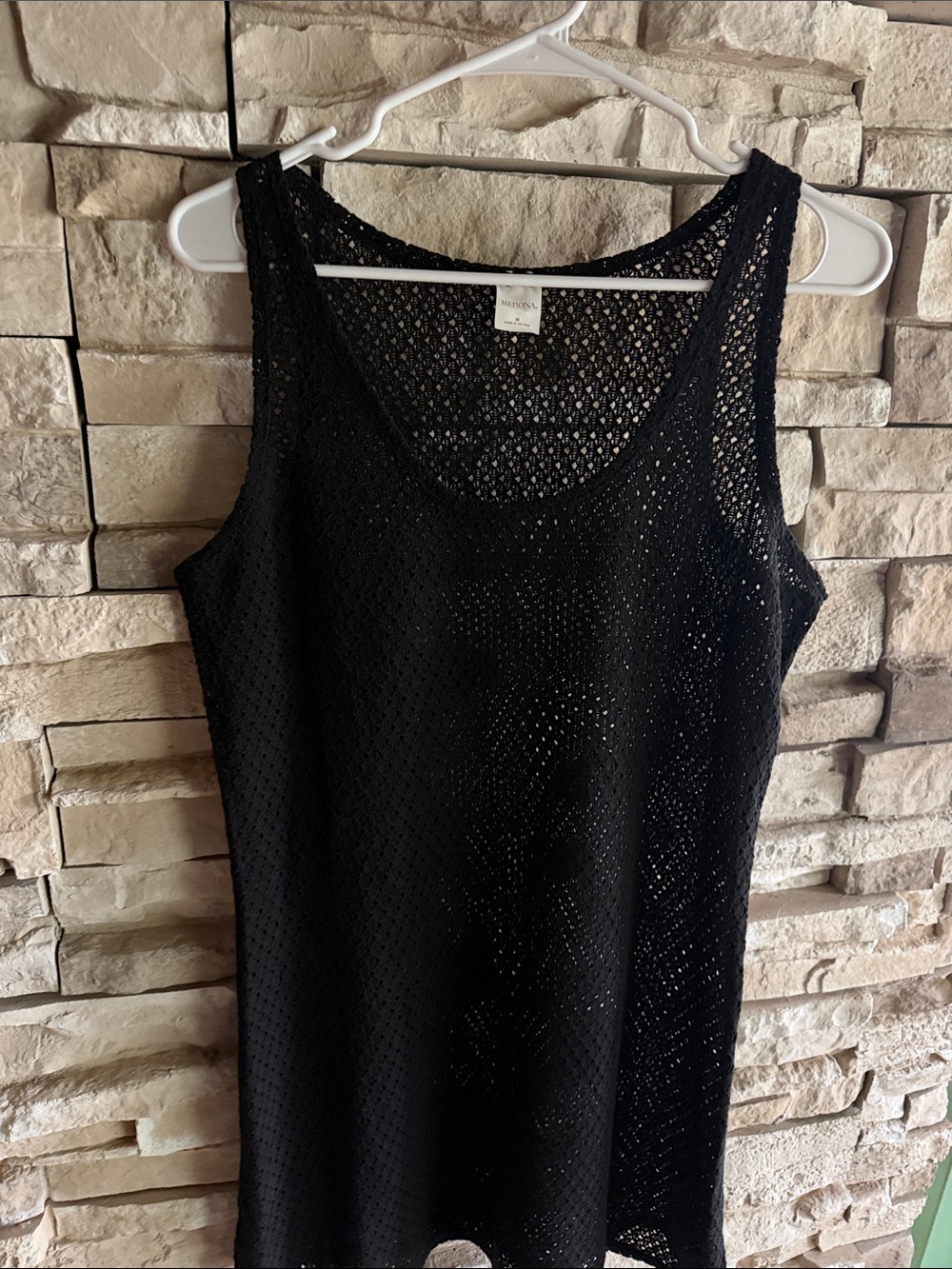 Merona Black Crochet Tank Dress